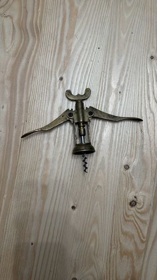 Cavatappi vino ottone, oggetto vintage raro