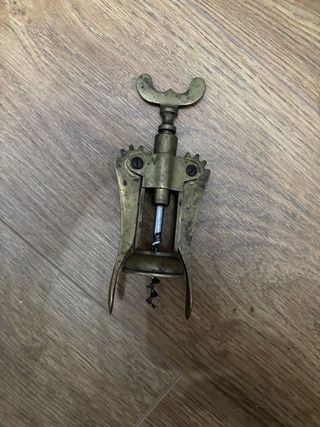 Cavatappi vino ottone, oggetto vintage raro