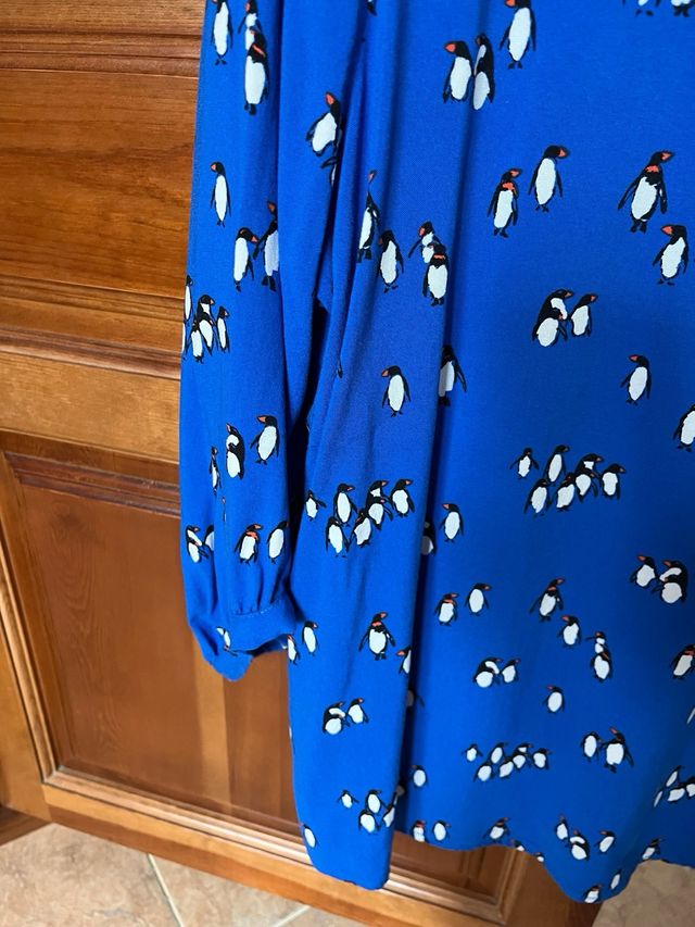 Blusa SMILE pingüinos manga francesa