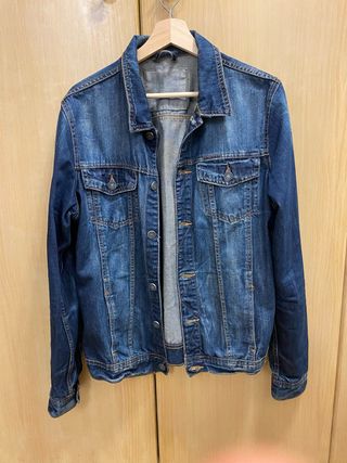 Chaqueta tejana azul