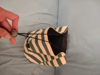 Mochila Rayas Verde y Blanco