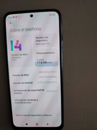 Xiaomi Redmi Note 10S Negro