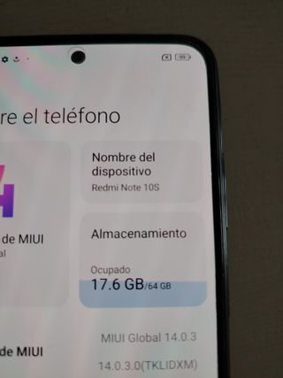 Xiaomi Redmi Note 10S Negro