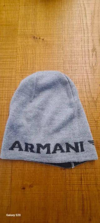 Cappello e sciarpa bimbo Armani Grigio
