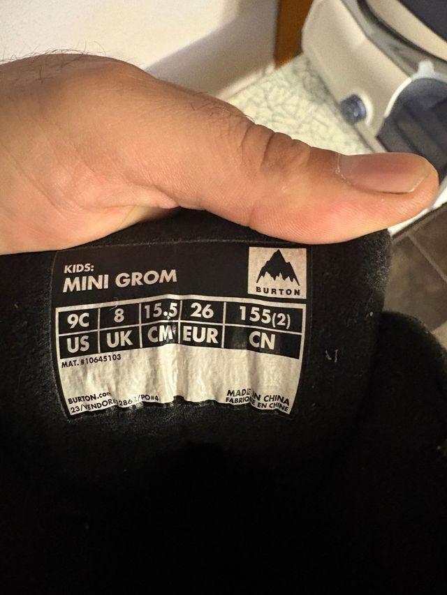 Botas Snow Burton Niño Talla 26 Nuevas