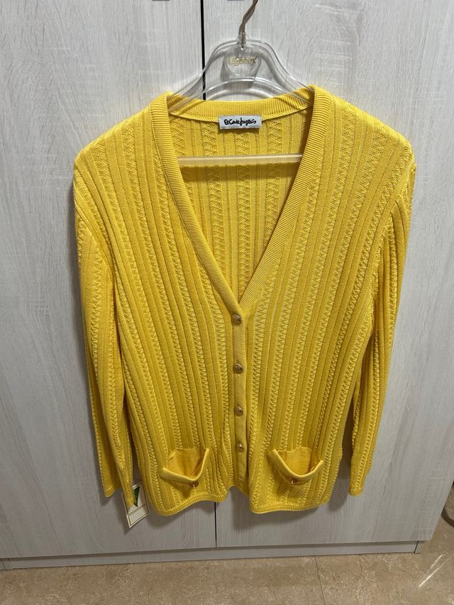 Chaqueta Rebeca Punto Amarilla