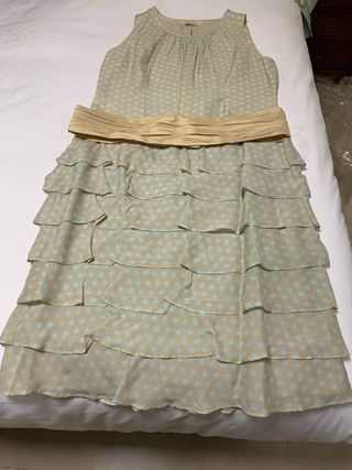 Traje chaqueta y falda lunares