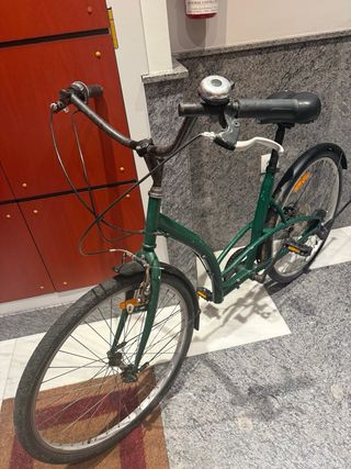 Bici de paseo verde