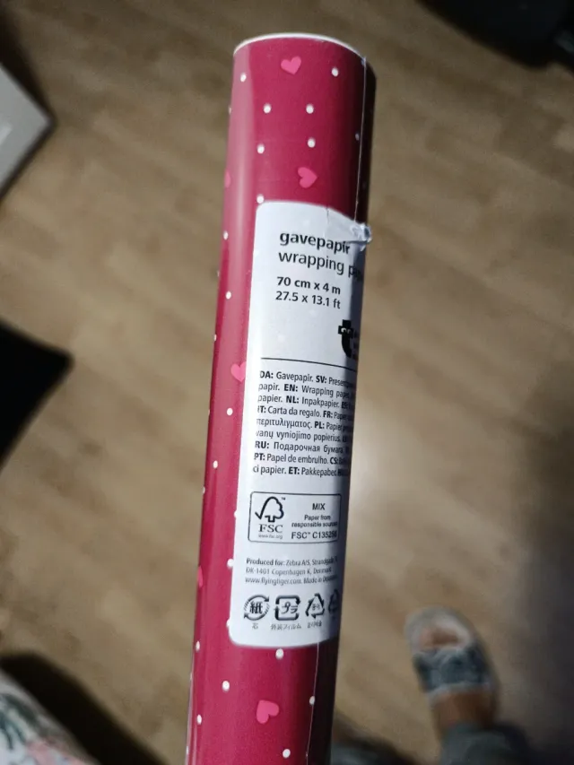 Papel de regalo 70 cm x 4 m