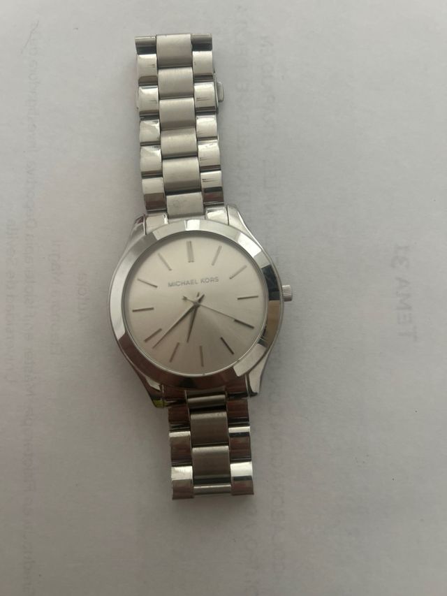 Reloj Michael Kors Plata y Blanco