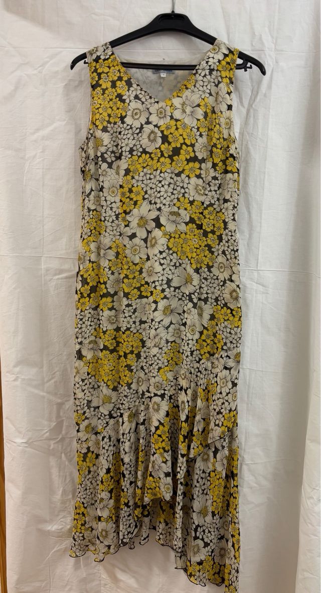 Vestido gasa estampado floral