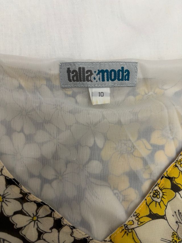 Vestido gasa estampado floral