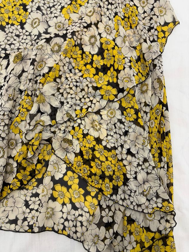 Vestido gasa estampado floral