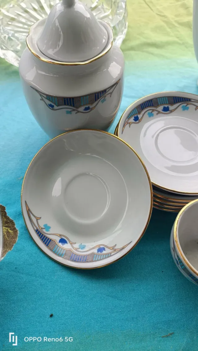 Servizio caffè 12 tazzine Limoges porcellana