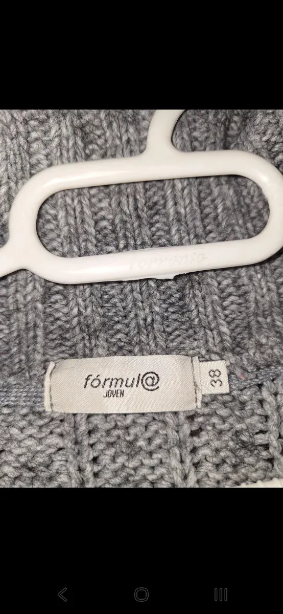 Vestido de punto gris