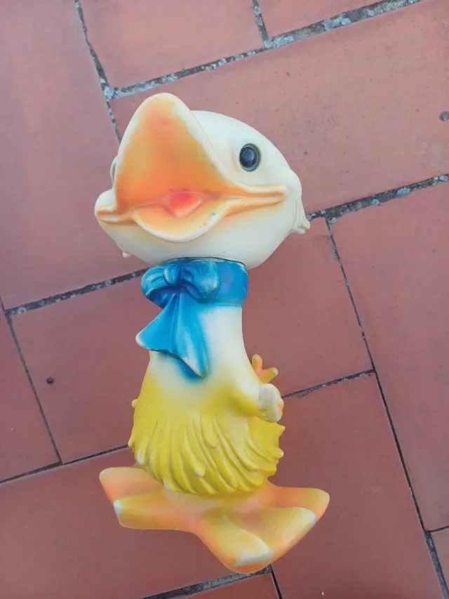 Pato de goma FAMOSA vintage 23cm