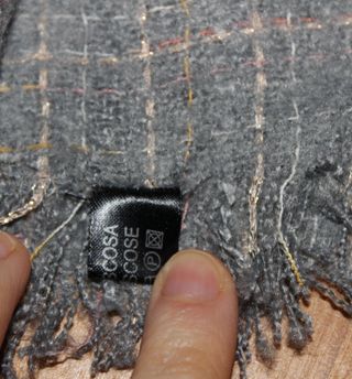 Sciarpa grigia 100% viscosa