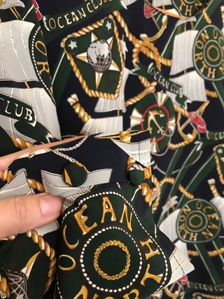 Blusa vintage estampado marinero