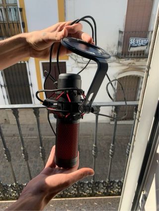 Microfono Gaming HyperX Quadcast Rosso/Nero