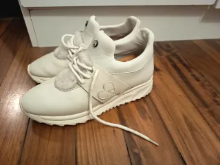 Tenis Dolphie Piel Blancos Corazón