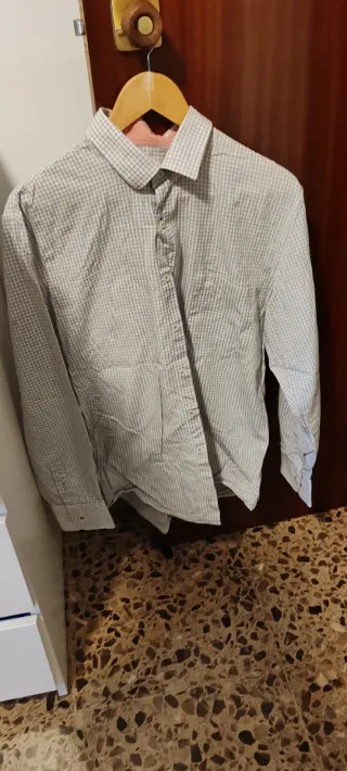 Camisa de manga larga a cuadros