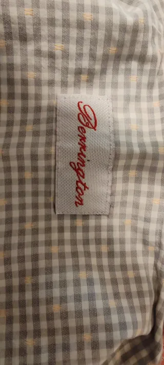 Camisa de manga larga a cuadros