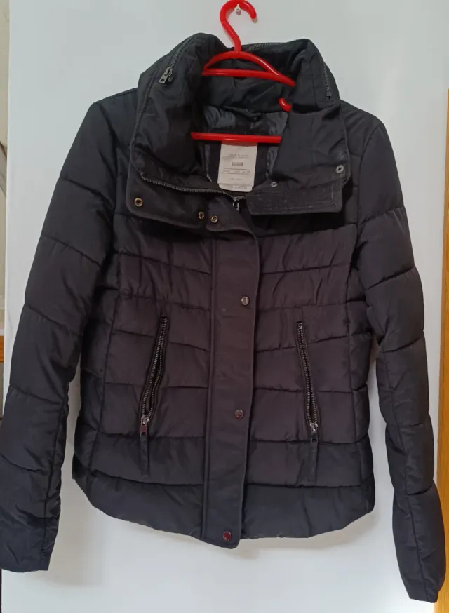 Cazadora Bershka Negra Mujer