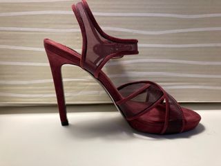 Sandalias burdeos ante