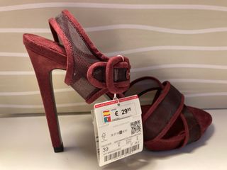 Sandalias burdeos ante