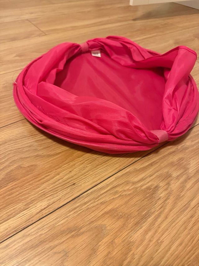 Cesta de ropa plegable rosa
