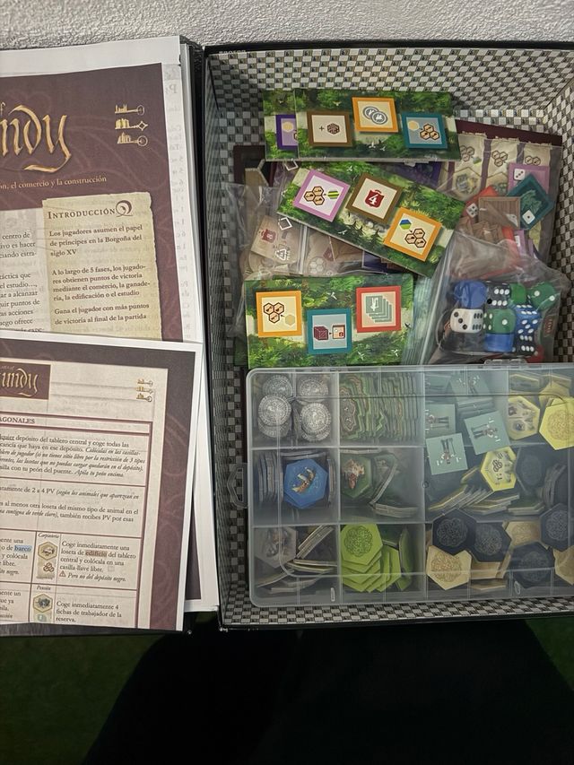 Juego de mesa castillos de borgoña