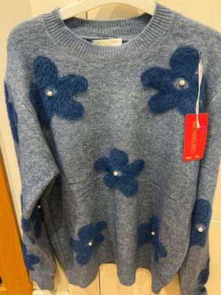 Jersey MIND MIX flores azul Talla M