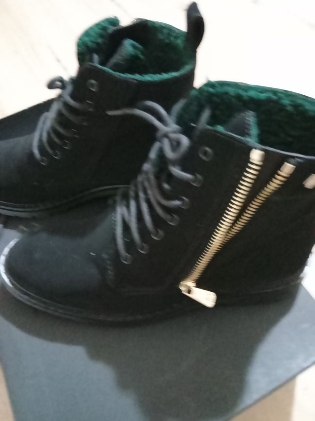 Stivaletti di Nabuk Giorgio Armani Neri