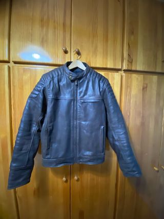 Chaqueta de piel DXR para moto