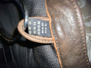 Chaqueta de piel DXR para moto