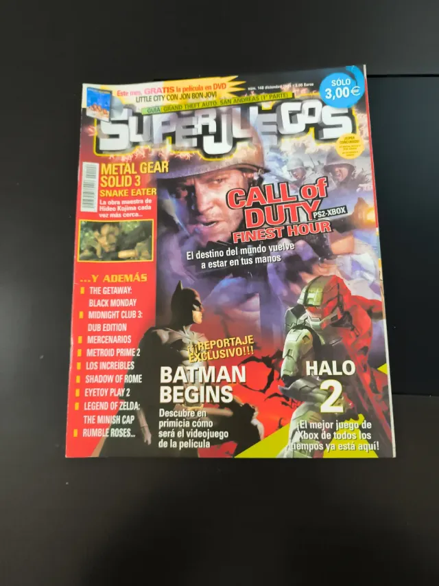Revista Superjuegos - Metal Gear Solid 3, Halo 2