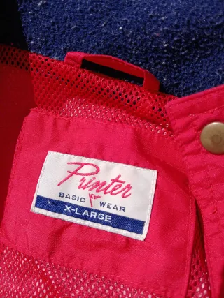 Chaqueta roja hombre Printer Talla XL