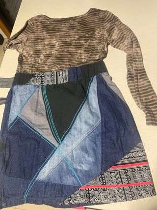 Vestido Desigual Patchwork