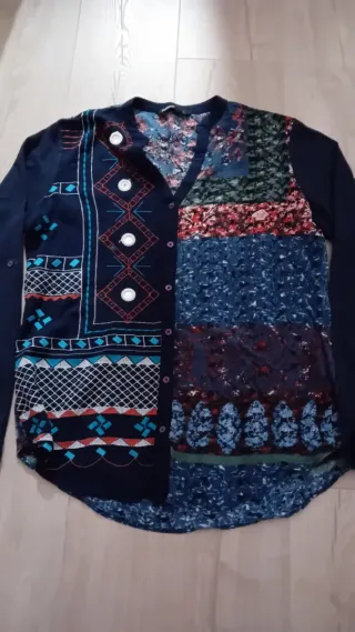 Camisa Desigual Patchwork Multicolor