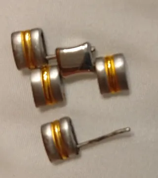 Eslabón de armis de reloj hombre oro/acero inoxida