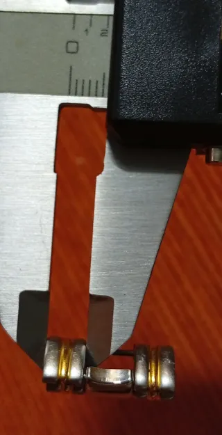 Eslabón de armis de reloj hombre oro/acero inoxida