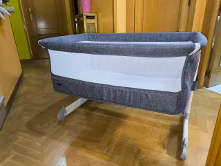 Minicuna colecho gris/vaquero