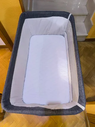 Minicuna colecho gris/vaquero