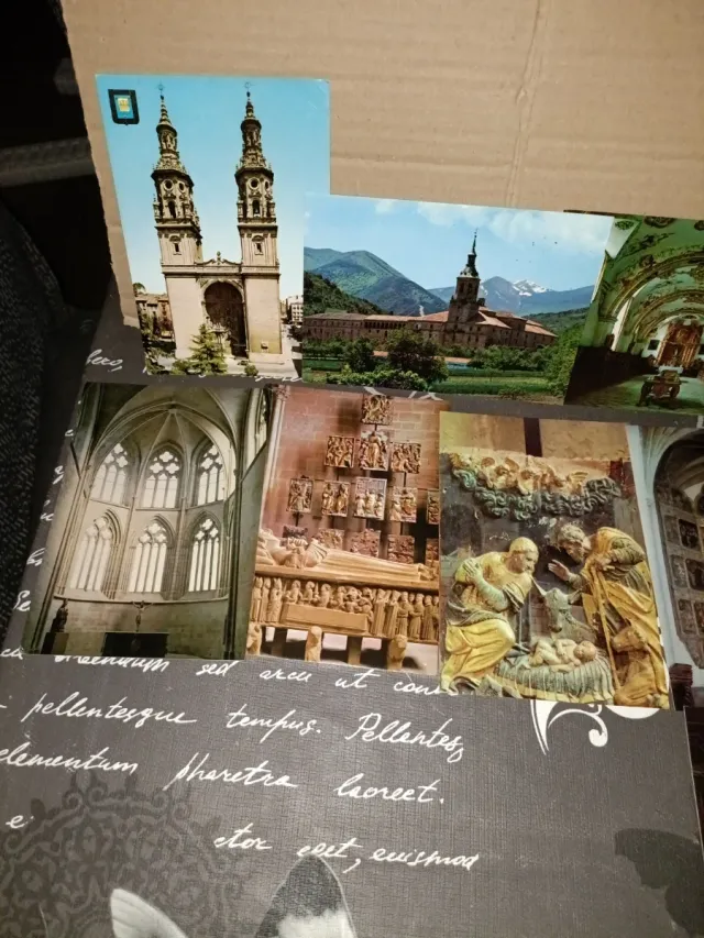 13x Cartoline antiche di Logroño anni '70-'80