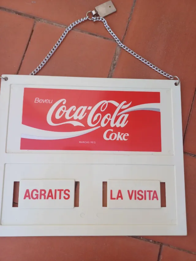 Cartel Coca-Cola Horario Comercial