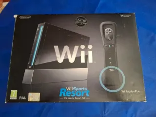 Nintendo Wii Negra Completa