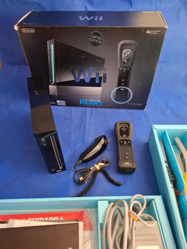 Nintendo Wii Negra Completa