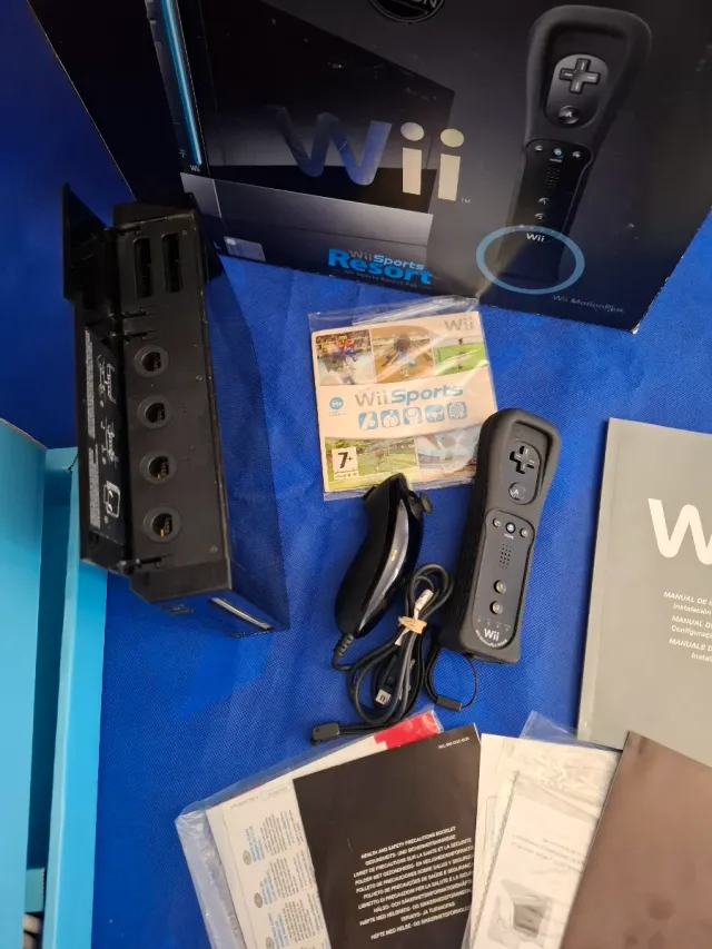Nintendo Wii Negra Completa