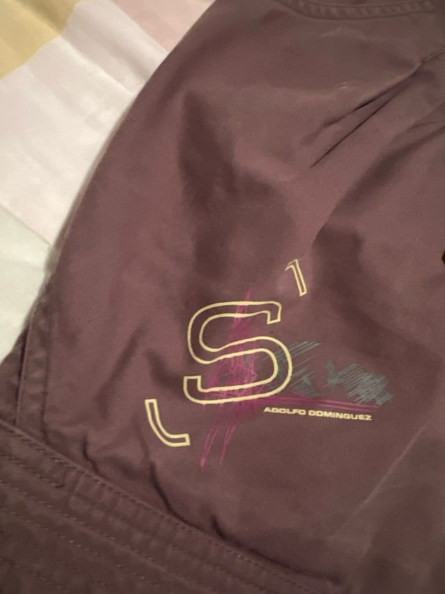 Falda Adolfo Dominguez marrón multicolor