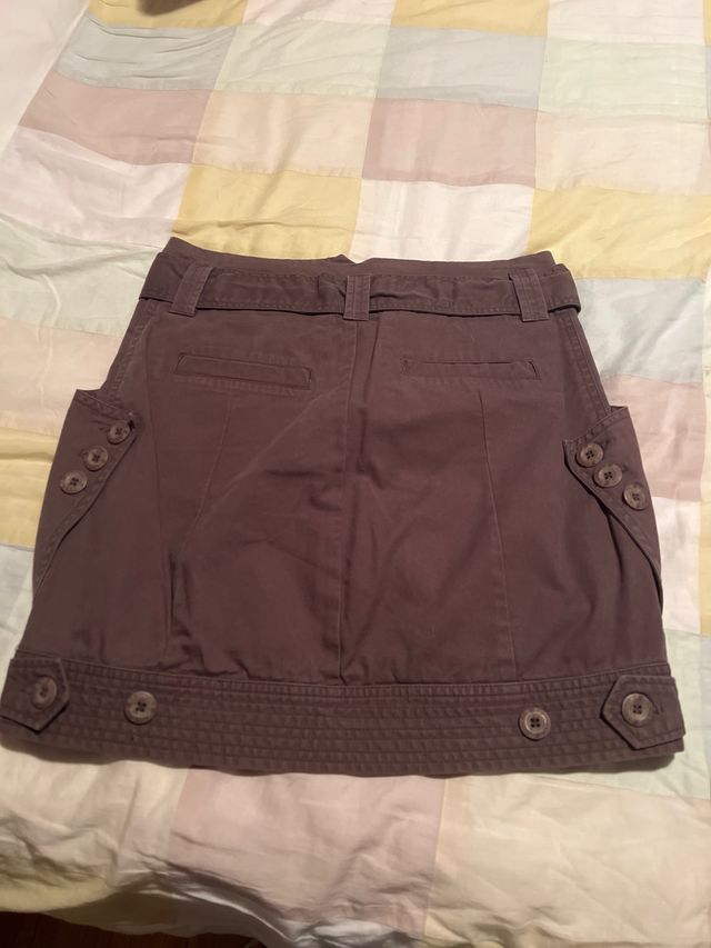 Falda Adolfo Dominguez marrón multicolor